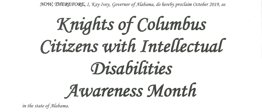 Governor Kay Ivey’s Proclamation for October 2019